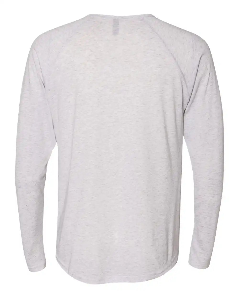 Next Level 6072 Triblend Henley T-shirt - Heather White