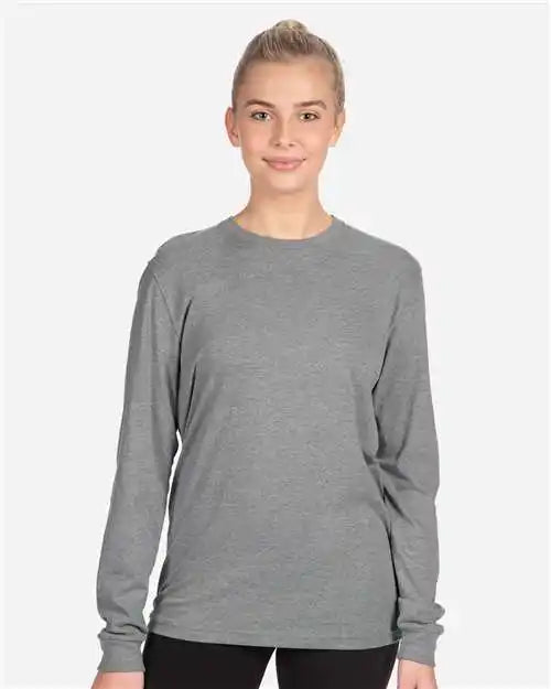 Next Level 6211n Cvc Long Sleeve T-shirt - 6211 - Dark Heather Grey