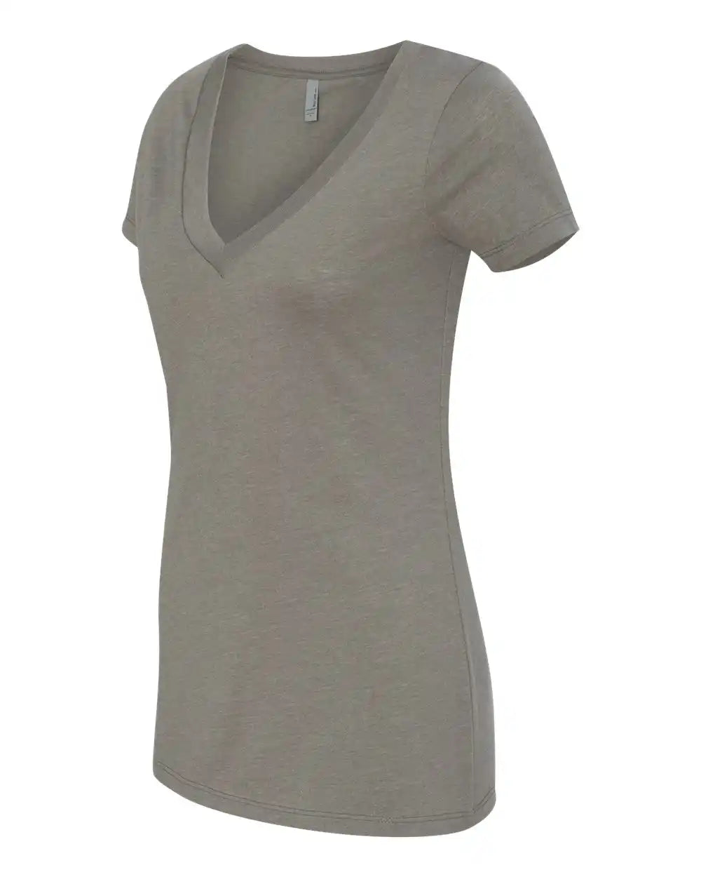 Next Level 6640 Women’s Cvc Deep V-neck T-shirt - Warm Grey - 2xl