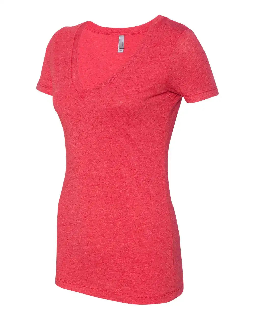 Next Level 6740 Women’s Triblend Deep V-neck T-shirt - Vintage Red - 2xl