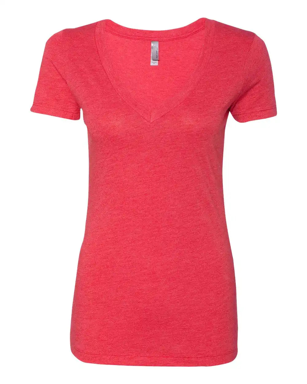 Next Level 6740 Women’s Triblend Deep V-neck T-shirt - Vintage Red - 2xl