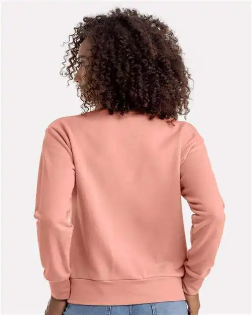 Next Level 9084 Women’s Laguna Sueded Sweatshirt - Desert Pink