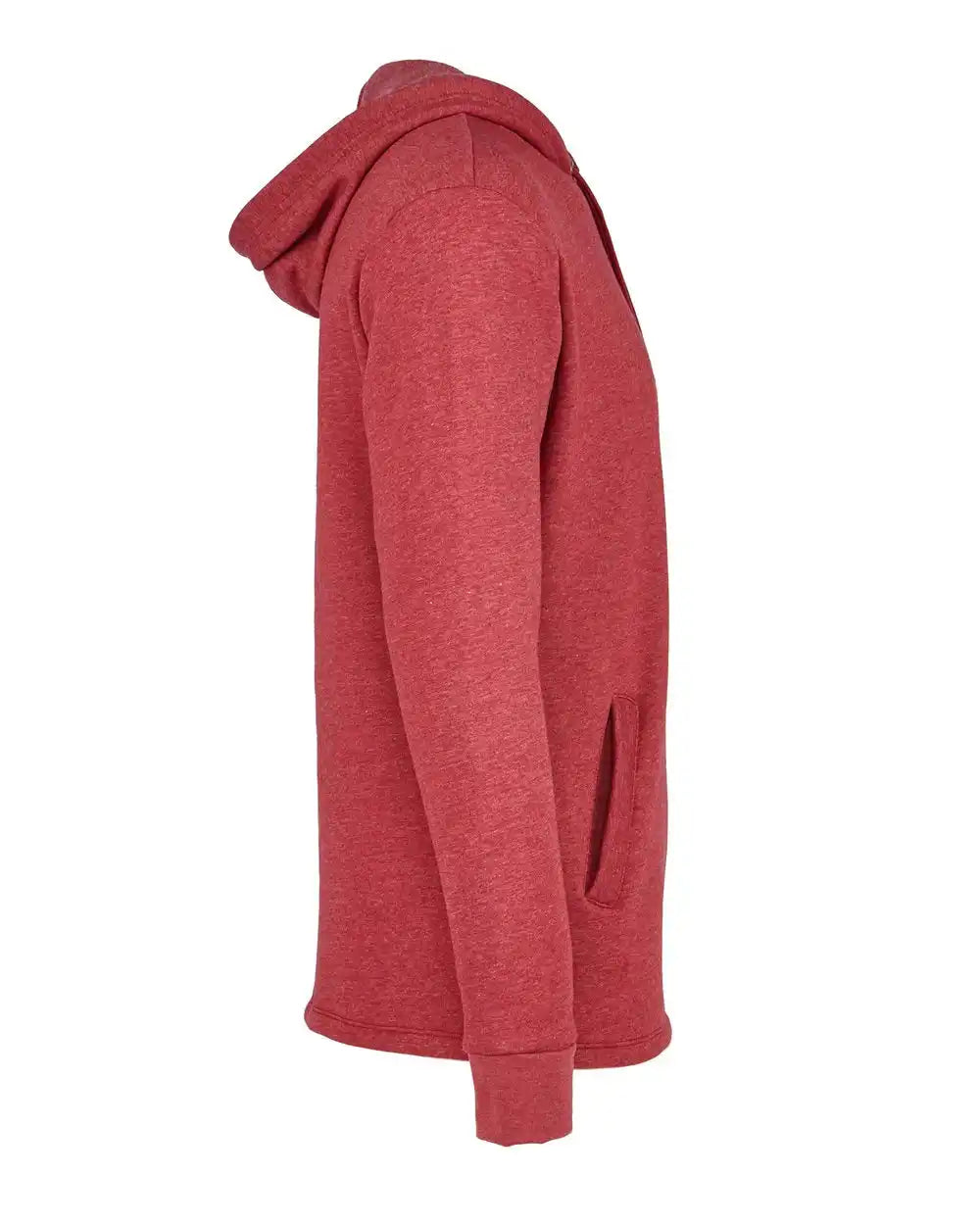 Next Level 9300 Malibu Welt Pocket Hoodie - Heather Cardinal - Xs