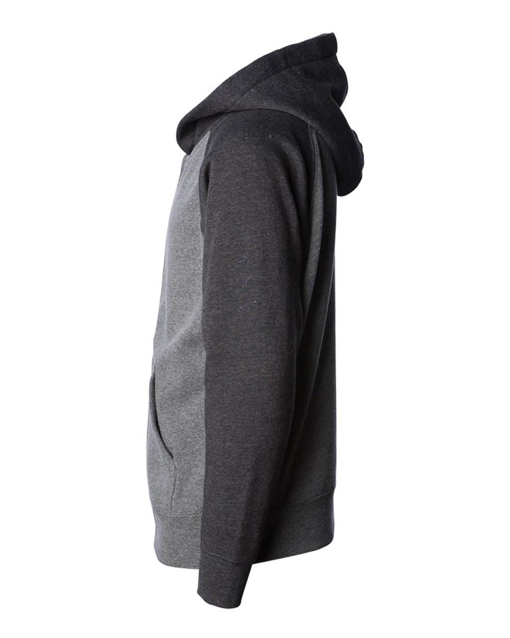 Nickel/ Carbon Toddler Lightweight Special Blend Raglan Zip Hood - PRM10TSBZ