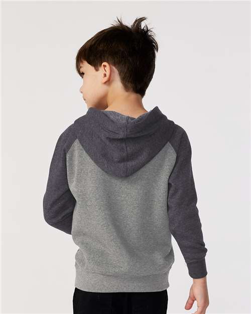Nickel/ Carbon Toddler Special Blend Hooded Raglan Sweatshirt - PRM10TSB