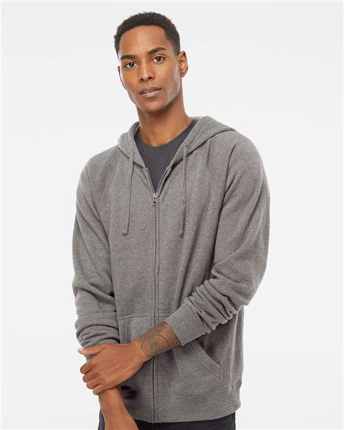Nickel Special Blend Raglan Full-Zip Hooded Sweatshirt - PRM33SBZ