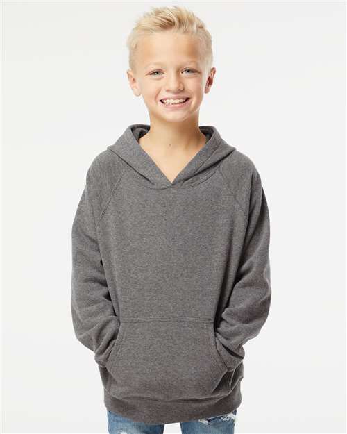 Nickel Youth Lightweight Special Blend Raglan Hooded Sweatshirt - PRM15YSB