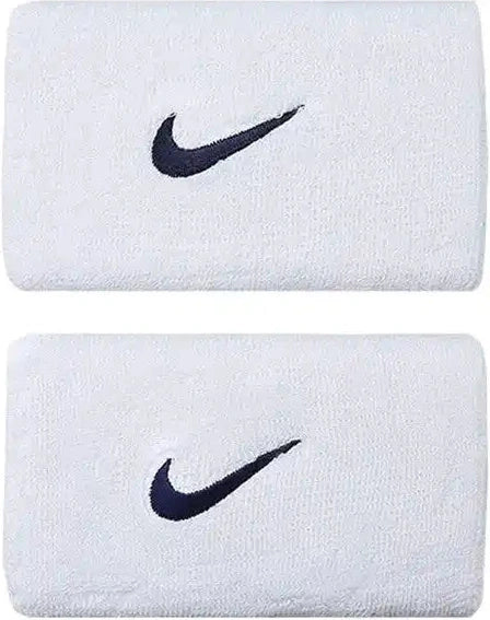 Nike Double Wristbands (2x) - White Navy