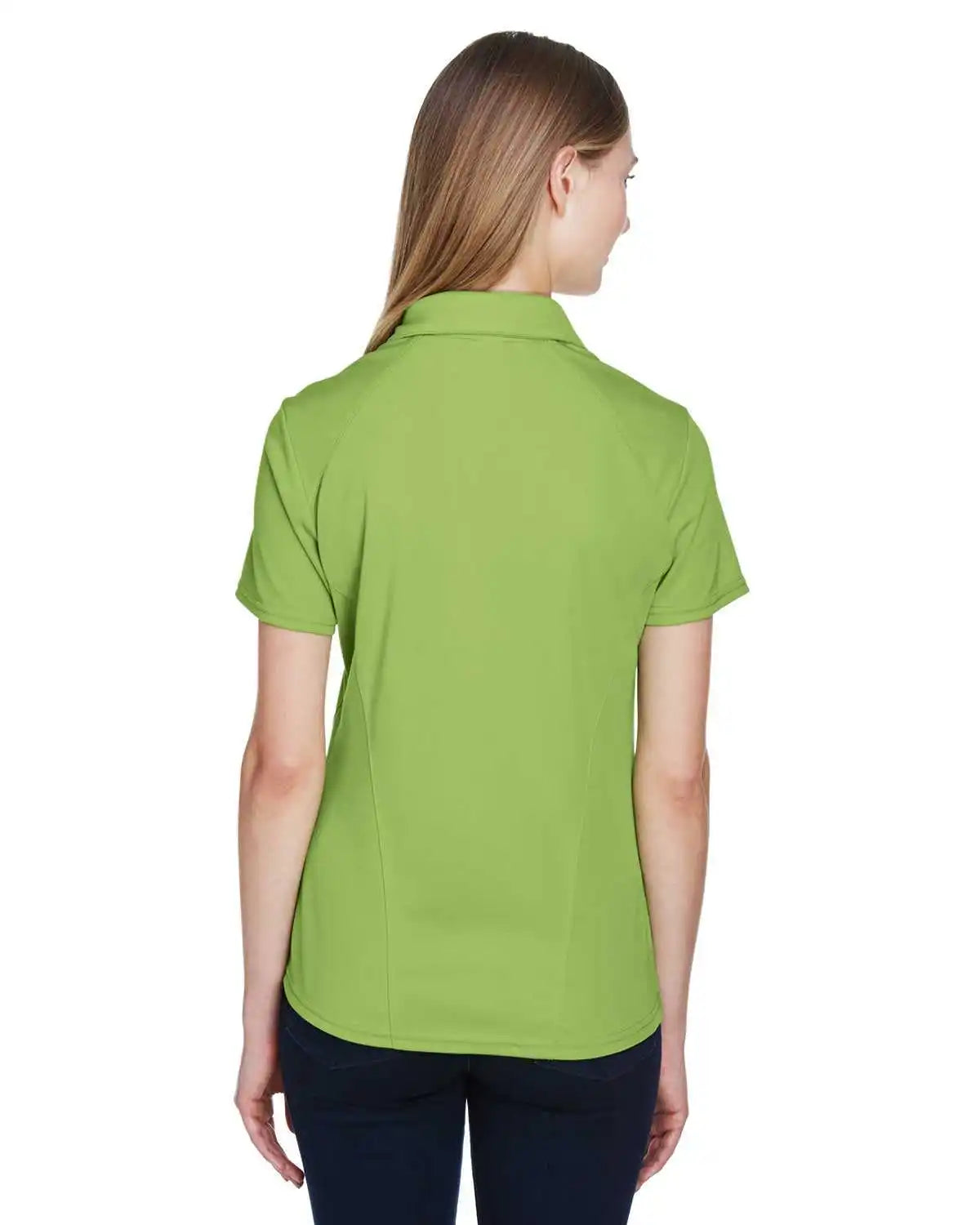 North End 78632 Ladies’ Recycled Polyester Performance Pique Polo - Cactus Green