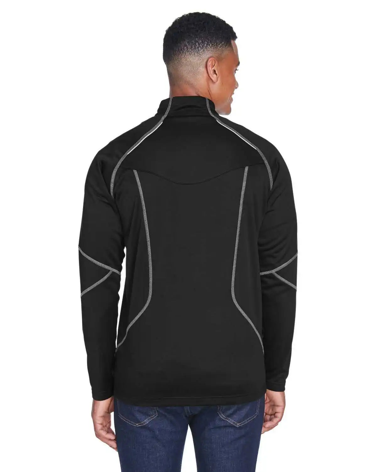 North End 88174 Men’s Gravity Performance Fleece Jacket - Black