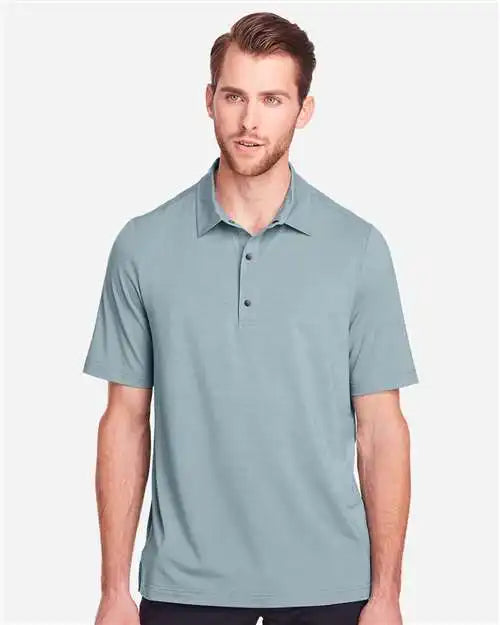 North End Ne100 Men’s Jaq Snap-up Stretch Performance Polo - Opal Blue - s