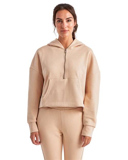 Nude Women's Alice Half-Zip Hooded Sweatshirt - TD077