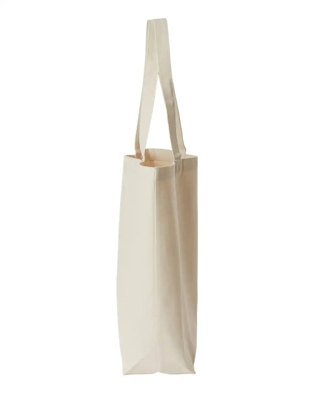 Oad 108r Jumbo Recycled Midweight Gusseted Canvas Tote - Natural - Osfa