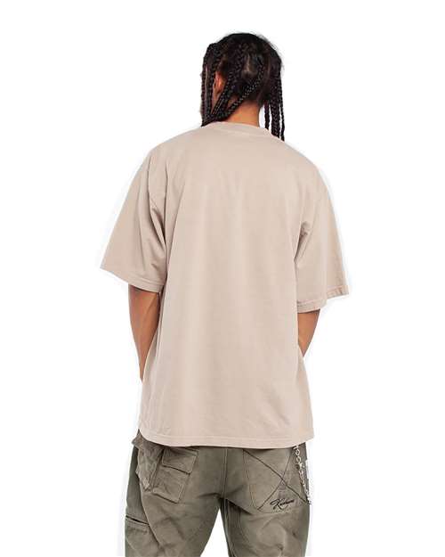 Oatmeal Garment-Dyed Crewneck T-Shirt - SHGD