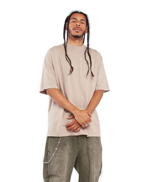 Oatmeal Garment-Dyed Crewneck T-Shirt - SHGD