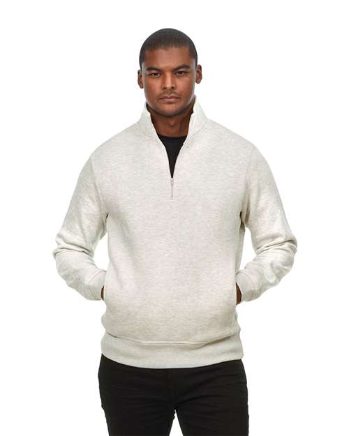 Oatmeal Heather Ultimate Fleece Quarter-Zip Sweatshirt - 320Q