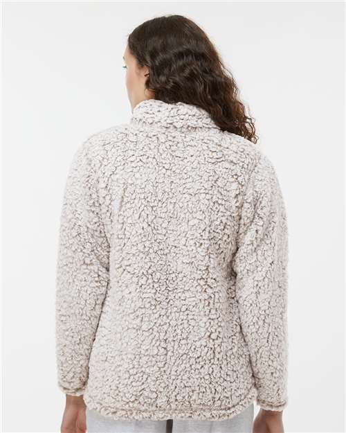 Oatmeal Heather Women’s Epic Sherpa Quarter-Zip Pullover - 8451