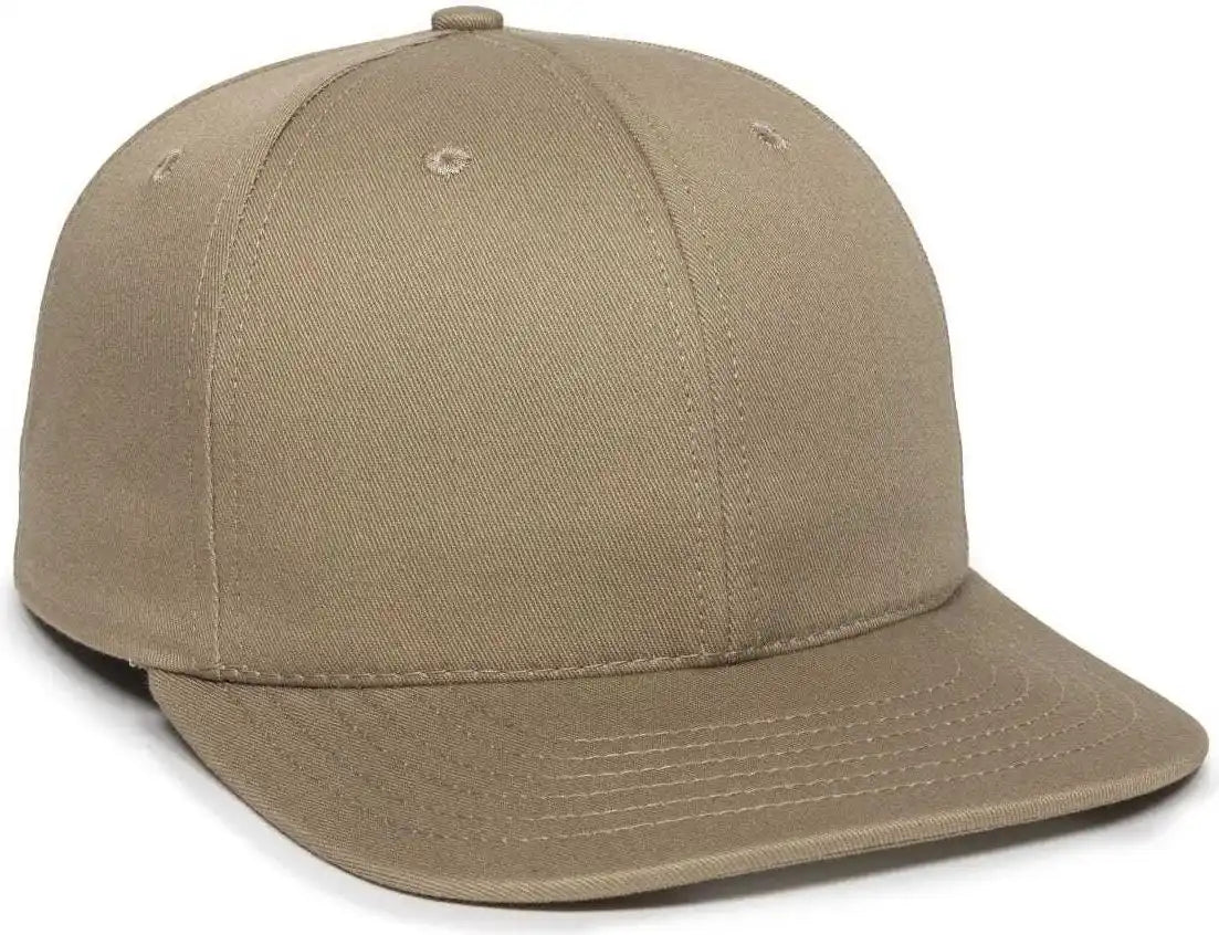 Oc Sports Am-101 Usa Made Solid Back Cap - Khaki - 6 7/8’’ - 7 1/2’’