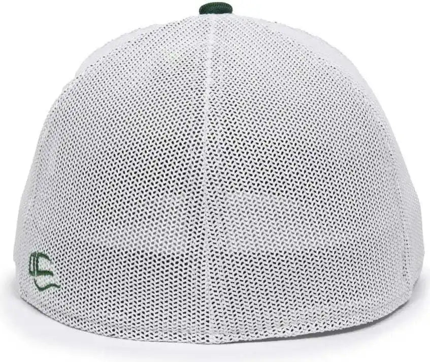 Oc Sports Oc12m Phenom Performance Twill Front Panel Cap -dark Green White - Forest / 6 3/4’’ - 7 1/8’’