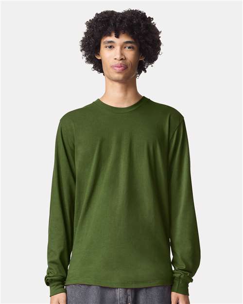 Olive Fine Jersey Long Sleeve Tee - 2007