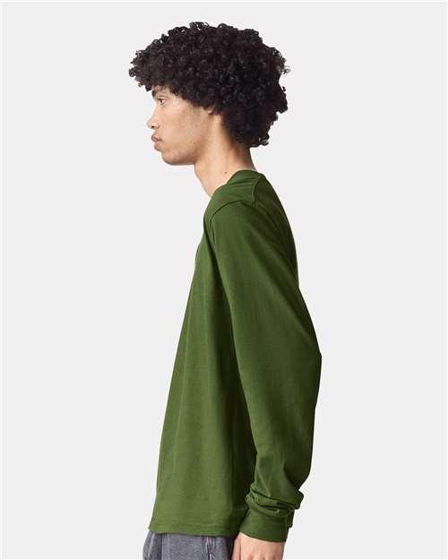 Olive Fine Jersey Long Sleeve Tee - 2007