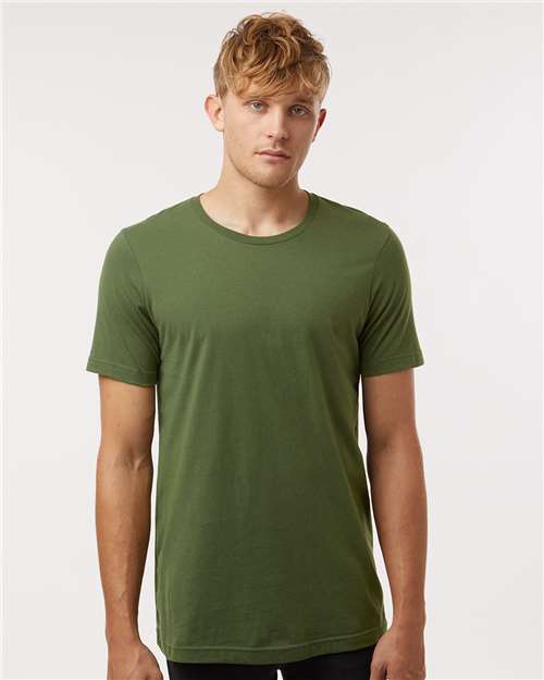 Olive Green Combed Cotton T-Shirt - 602