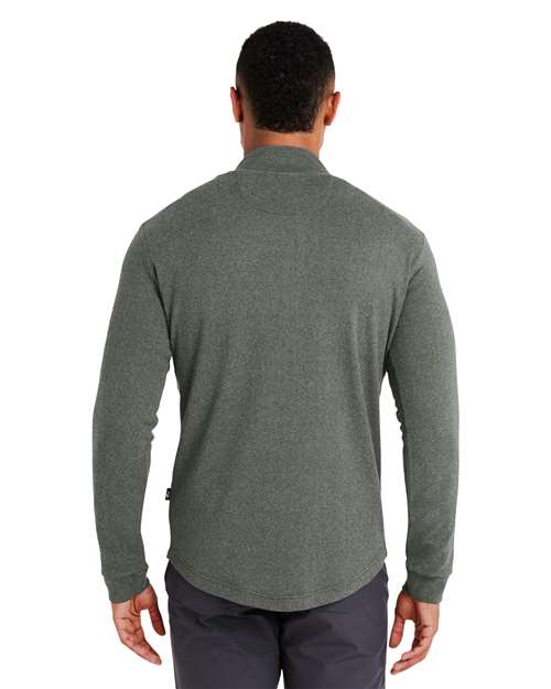 Olive/ Grey Heather Emery Quarter-Zip Pullover - SWE500
