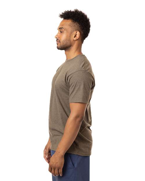 Olive Heather Committed CVC T-Shirt - ec1090