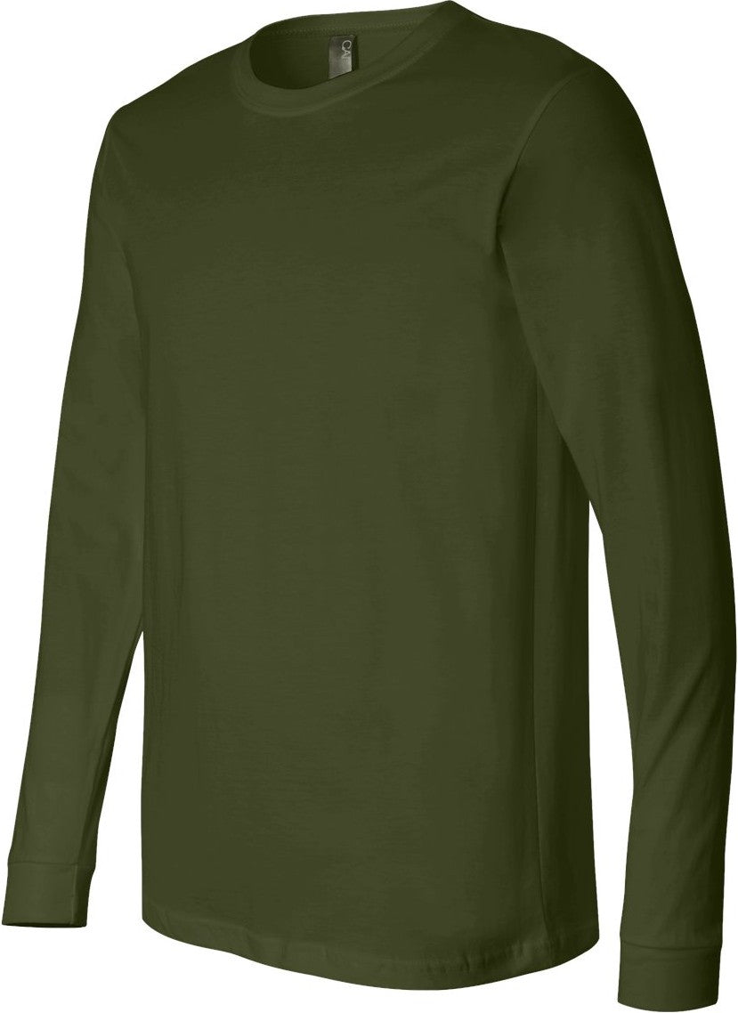 Olive Jersey Long Sleeve Tee - 3501