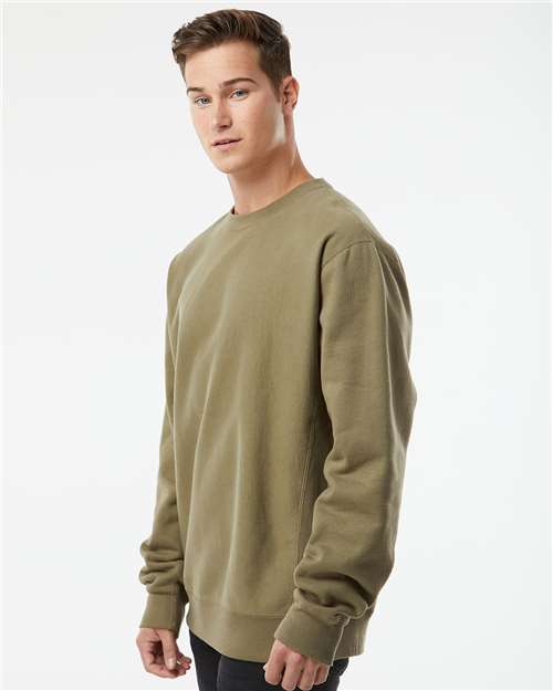 Olive Legend - Premium Heavyweight Cross-Grain Crewneck Sweatshirt - IND5000C