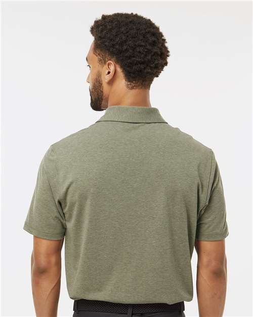 Olive Strata Melange Blend Polo - A590