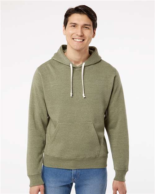 Olive Triblend Triblend Fleece Hooded Sweatshirt - 8871