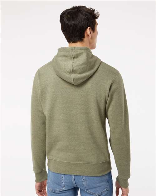 Olive Triblend Triblend Fleece Hooded Sweatshirt - 8871