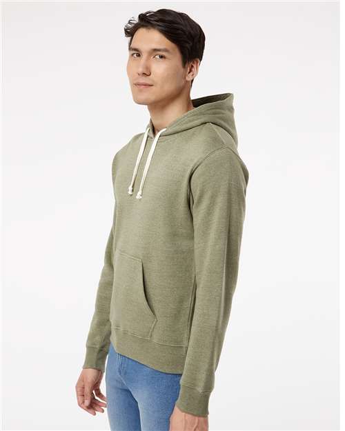 Olive Triblend Triblend Fleece Hooded Sweatshirt - 8871