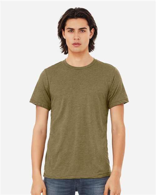Olive Triblend Triblend Tee - 3413