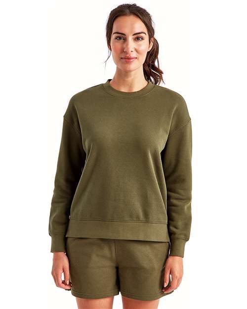 Olive Women's Billie Side-Zip Sweatshirt - TD600