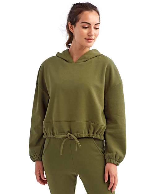 Olive Women's Cropped Maria Hoodie - TD085