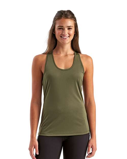 Olive Women's Knot Back Venus Tank - TD042