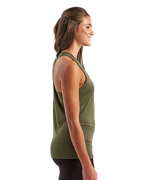 Olive Women's Knot Back Venus Tank - TD042