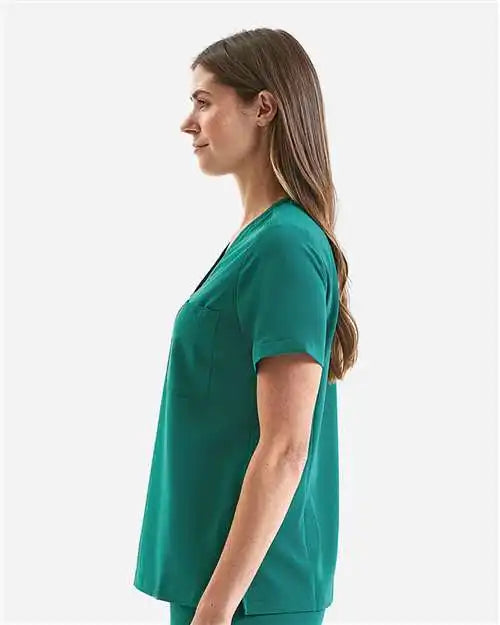 Onna Nn300 Women’s Limitless V-neck Stretch Scrub Top - Clean Green