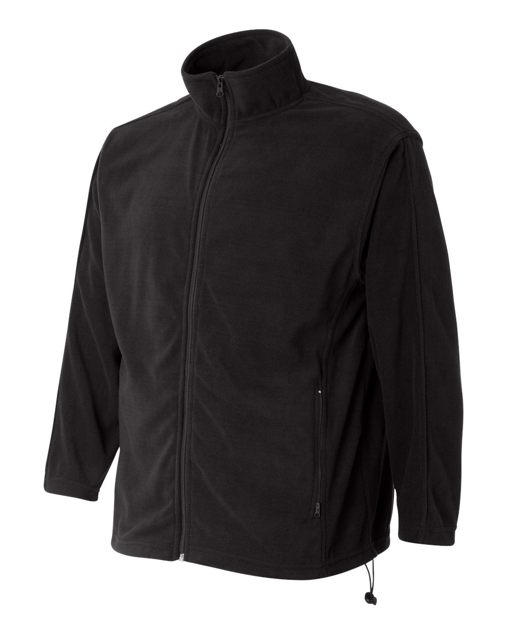 Onyx Black Microfleece Full-Zip Jacket - 3301
