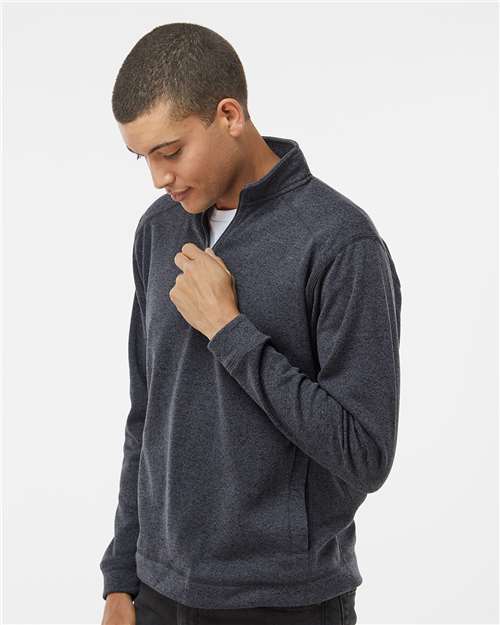 Onyx Fleck Cosmic Fleece Quarter-Zip Sweatshirt - 8614