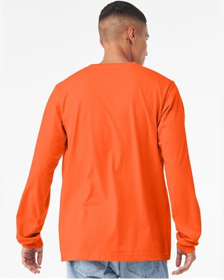 Orange Jersey Long Sleeve Tee - 3501