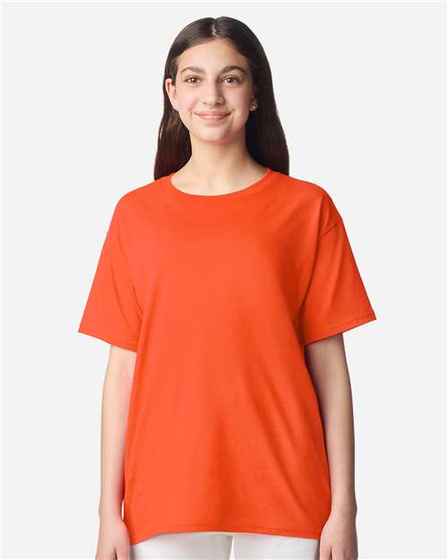 Orange Light Cotton Youth T-Shirt - 3000B