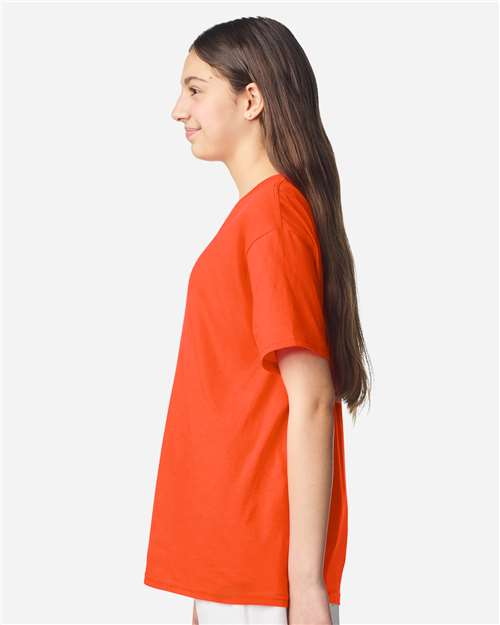 Orange Light Cotton Youth T-Shirt - 3000B