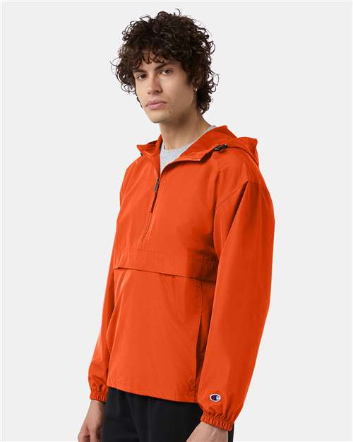 Orange Packable Anorak Jacket - CO200