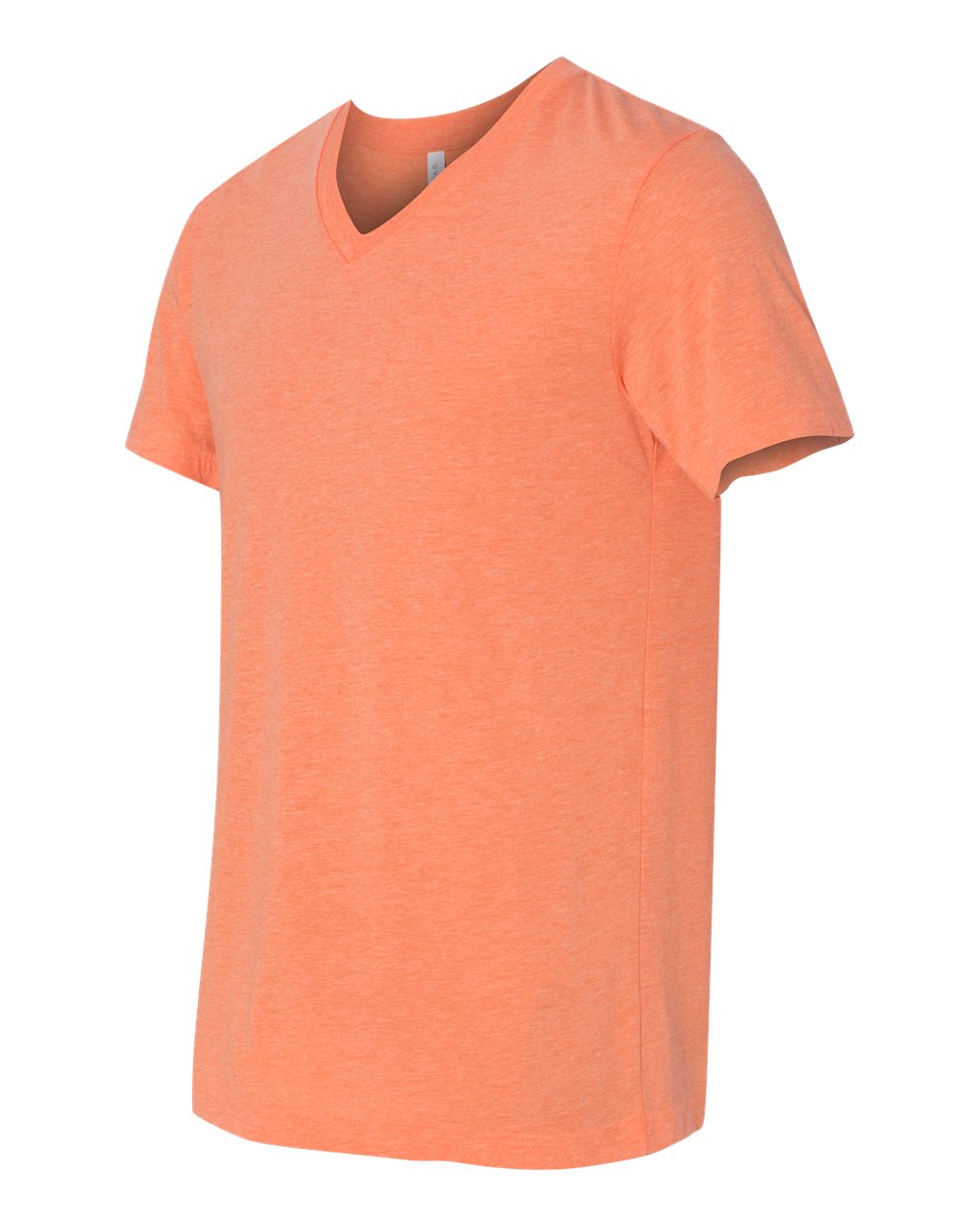 Orange Triblend Triblend V-Neck Short Sleeve Tee - 3415