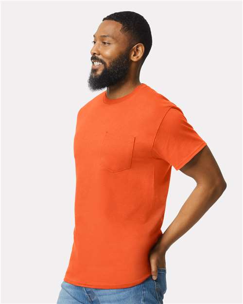 Orange Ultra Cotton® Pocket T-Shirt - 2300