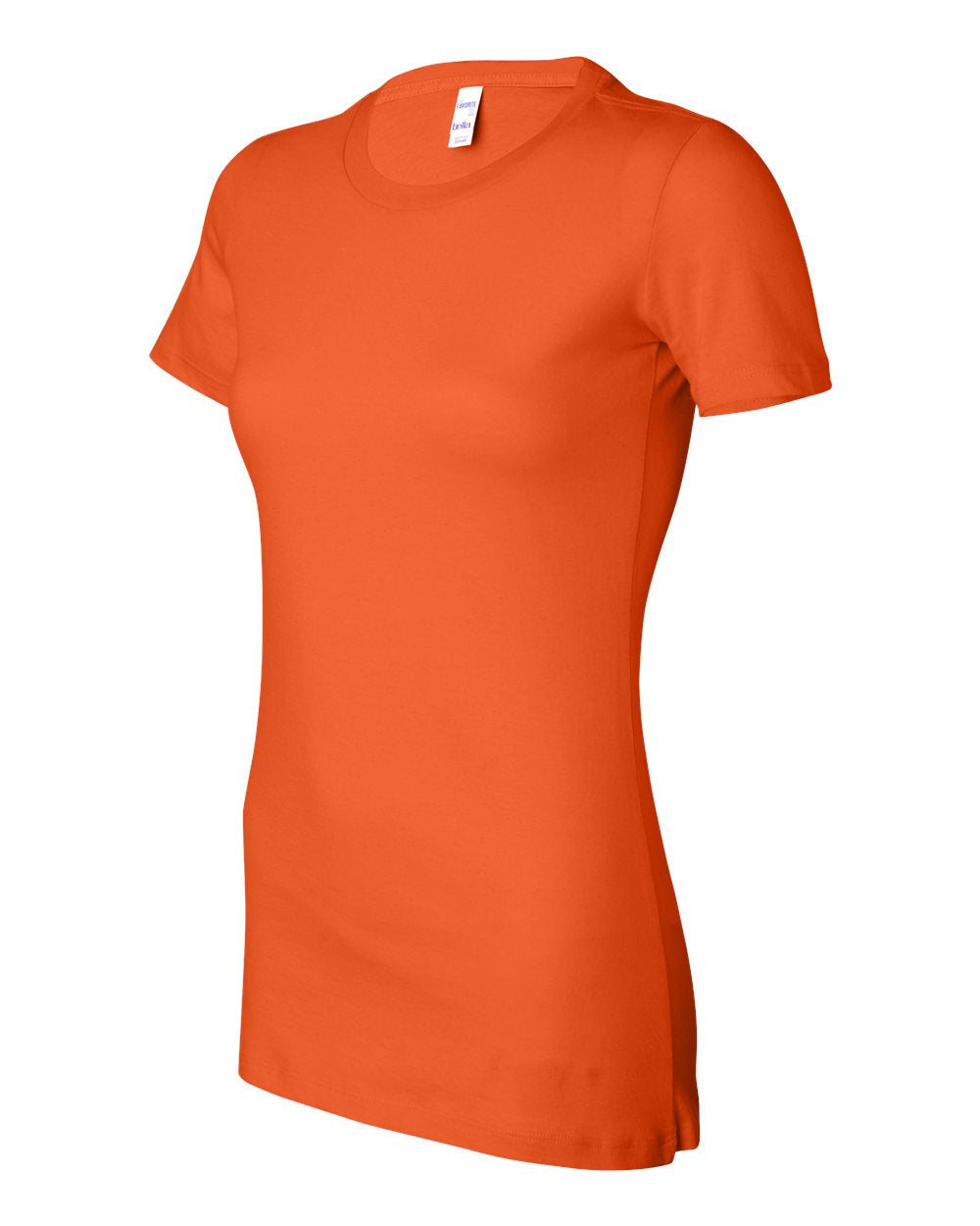 Orange Women's Slim Fit Tee - 6004