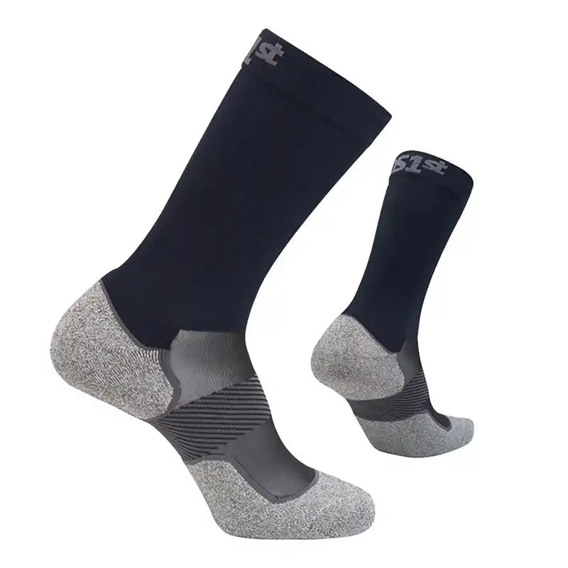 Os1st Pb4 Pickleball Crew (1x) Socks - Black